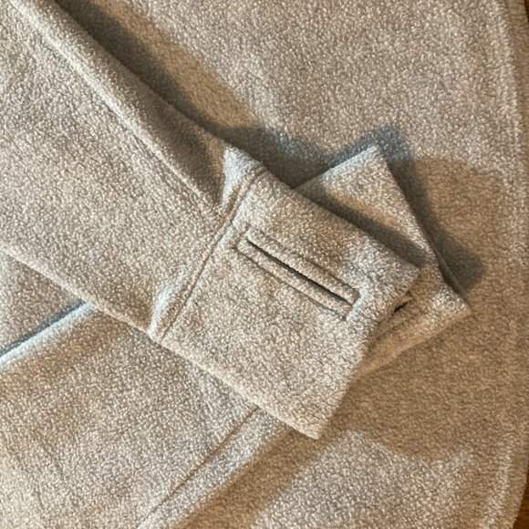 Old Navy Grey Micro Performance Fleece 1/4-Zip Pullover for Women Size Large EUC - Picture 3 of 6